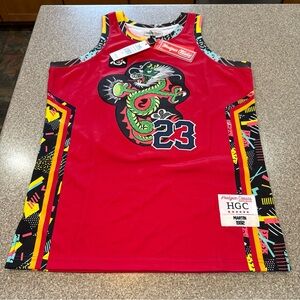 Headgear Classics - Martin Dragonfly Jones Basketball Jersey, Red, Size M, NWT!